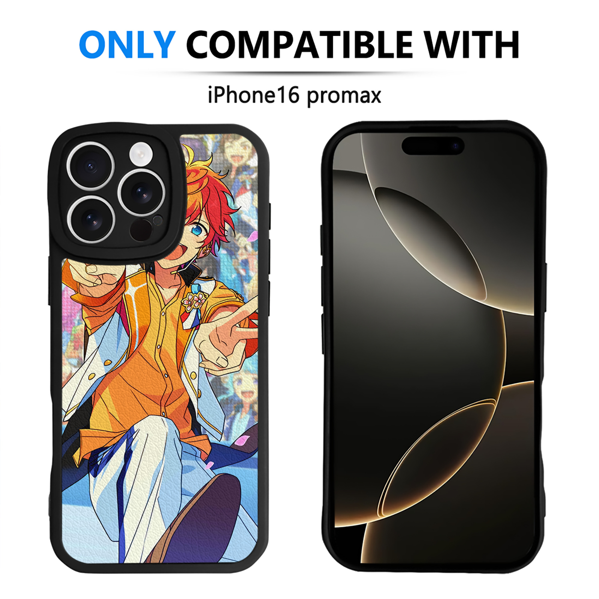 （画像用） あんさんぶるスターズ! Ensemble Stars 【iPhone 16シリーズ対応】シリコンスマホケース（レザー調） 材質：シリコン